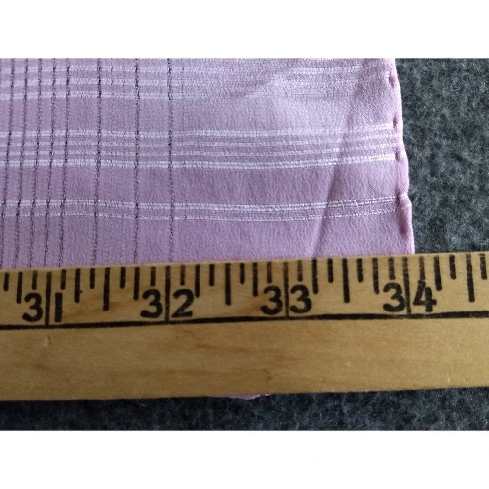 Fer-Gio Como Pure Silk Scarf ITALY Lavender / Soft Pink Rolled Hem 33.5